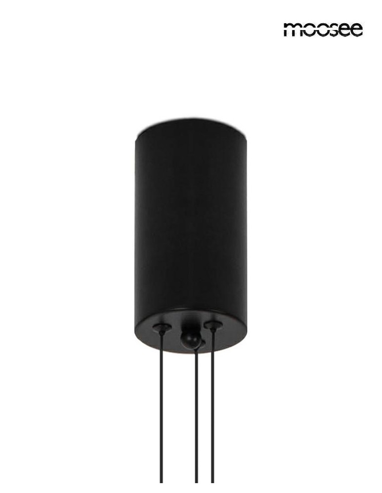 Modern pendant lamps - MOOSEE OCTO 3 pendant lamp black (MSE1501100491) - product kolory-swiatla.pl 5