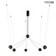MOOSEE lampa wisząca OCTO 5 czarna (MSE1501100492)