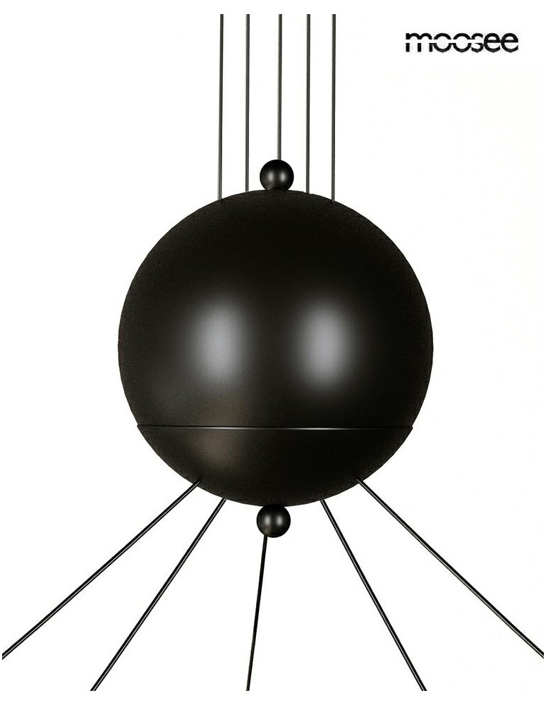 Modern pendant lamps - MOOSEE OCTO 5 pendant lamp black (MSE1501100492) - product kolory-swiatla.pl 4