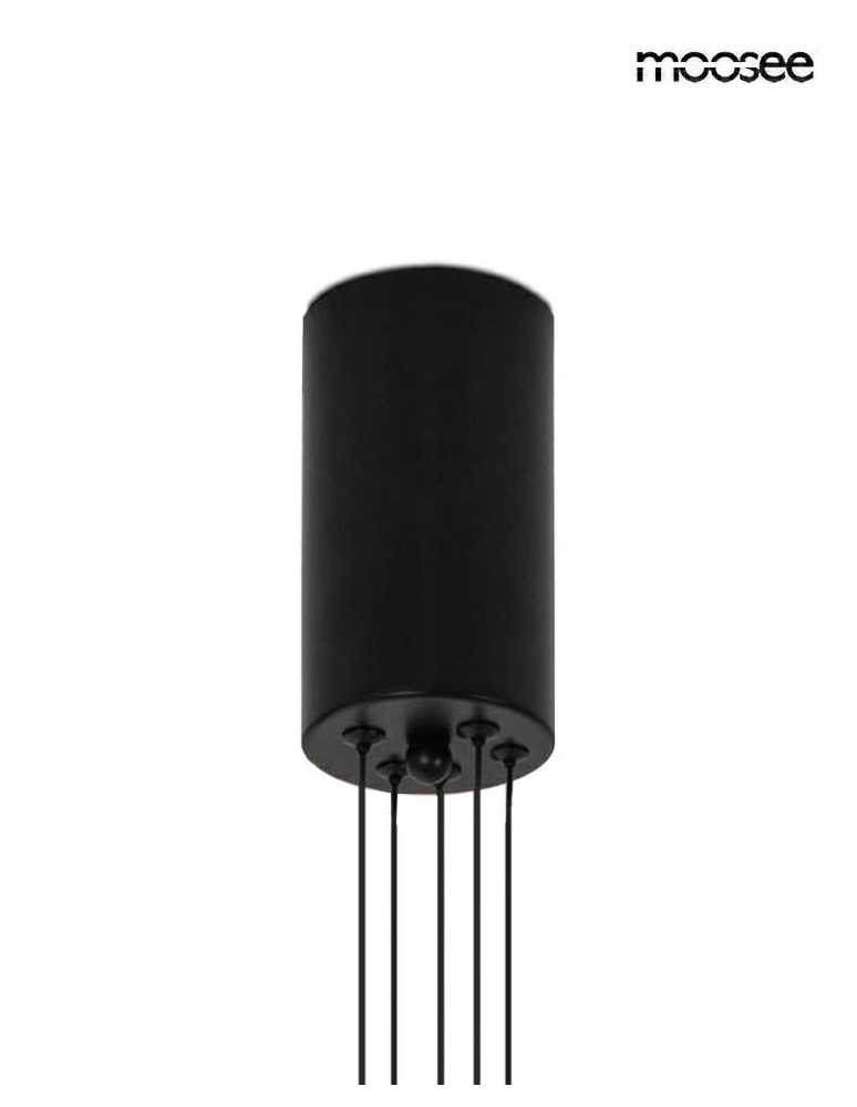 Modern pendant lamps - MOOSEE OCTO 5 pendant lamp black (MSE1501100492) - product kolory-swiatla.pl 6
