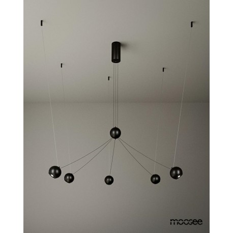 MOOSEE lampa wisząca OCTO 5 czarna (MSE1501100492)