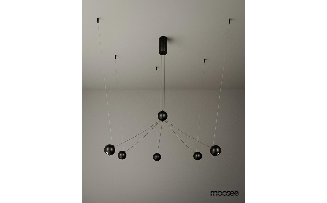 MOOSEE lampa wisząca OCTO 5 czarna (MSE1501100492)