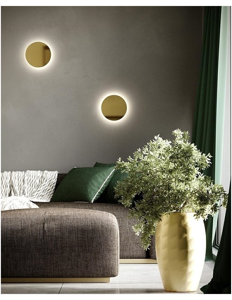 Modern wall lamps - MOOSEE SHADOW SUN 25 gold wall lamp (MSE1501100499) - product kolory-swiatla.pl 7