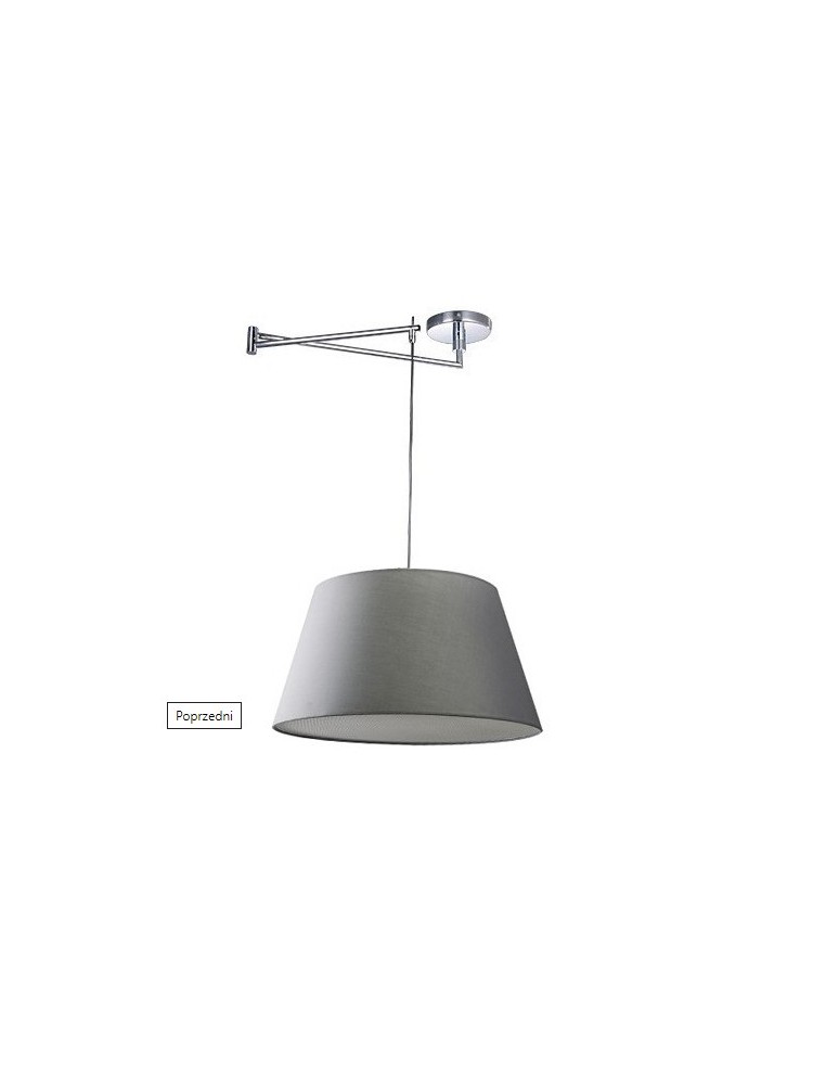 Pendant lamps with lampshade - AZzardo NATALIA S Gray AZ1924/AZ2591 Pendant. - product kolory-swiatla.pl 1