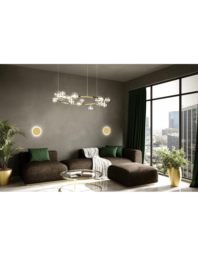 Modern wall lamps - MOOSEE SHADOW SUN 30 gold wall lamp (MSE1501100500) - product kolory-swiatla.pl 7