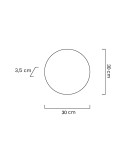 Modern wall lamps - MOOSEE SHADOW SUN 30 gold wall lamp (MSE1501100500) - product 9