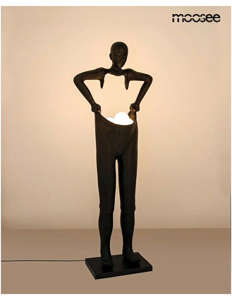 Designer floor lamps - MOOSEE HUMAN HOUDINI floor lamp black (MSE1501100511) - product kolory-swiatla.pl 3