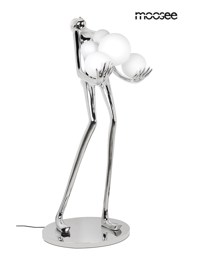 Designer floor lamps - MOOSEE floor lamp HUMAN SILVER PREMIUM (MSE1501100556) - product kolory-swiatla.pl 1