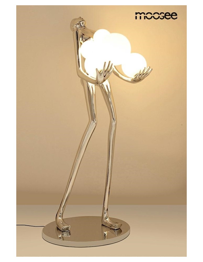 Designer floor lamps - MOOSEE floor lamp HUMAN SILVER PREMIUM (MSE1501100556) - product kolory-swiatla.pl 2