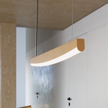Thoro Lampa wisząca JORUN 120 złota LED 3000K TH.318