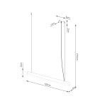 Pendant lamps over the island - Thoro pendant lamp JORUN 120 white LED 4000K TH.319 - product 8