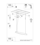 Pendant lamps over the island - Thoro pendant lamp JORUN 120 white LED 4000K TH.319 - product 9