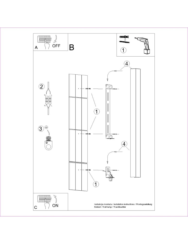 Designer wall lamps - Thoro Wall lamp FREYA 90 white TH.328 - product kolory-swiatla.pl 8