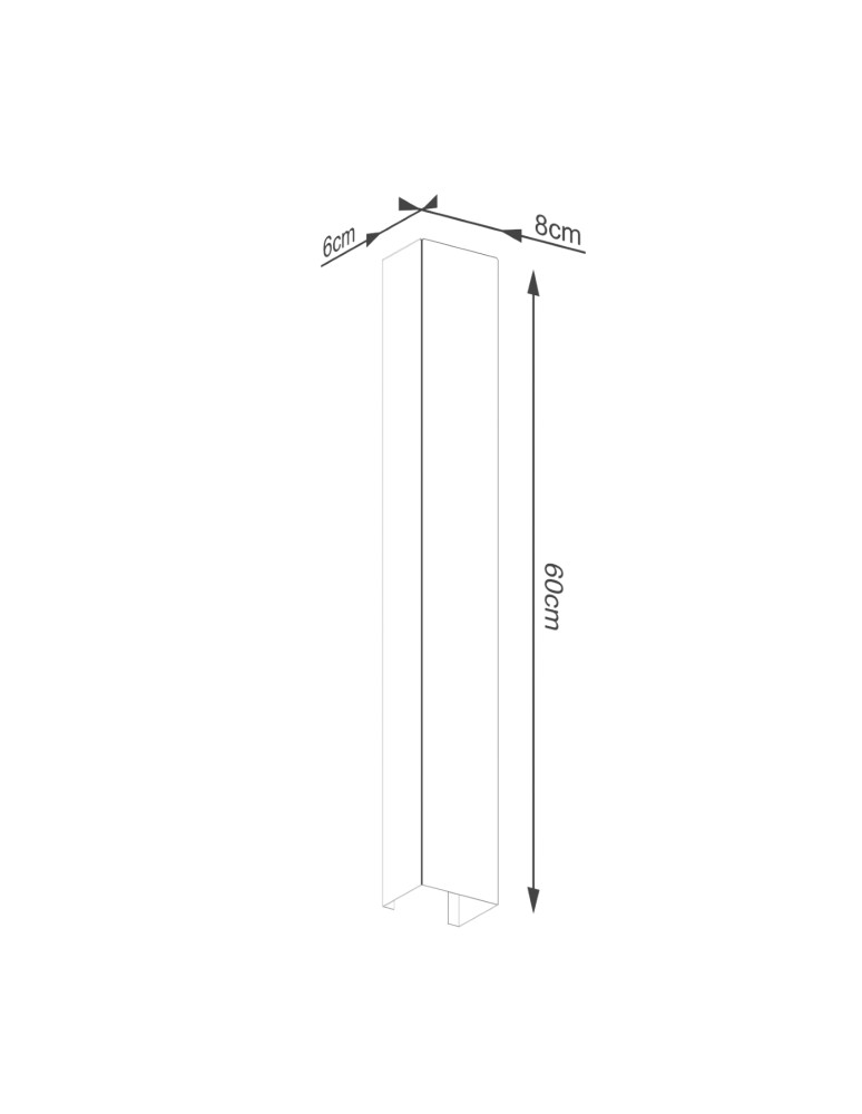 Designer wall lamps - Thoro Wall lamp FREYA 60 black TH.331 - product kolory-swiatla.pl 7