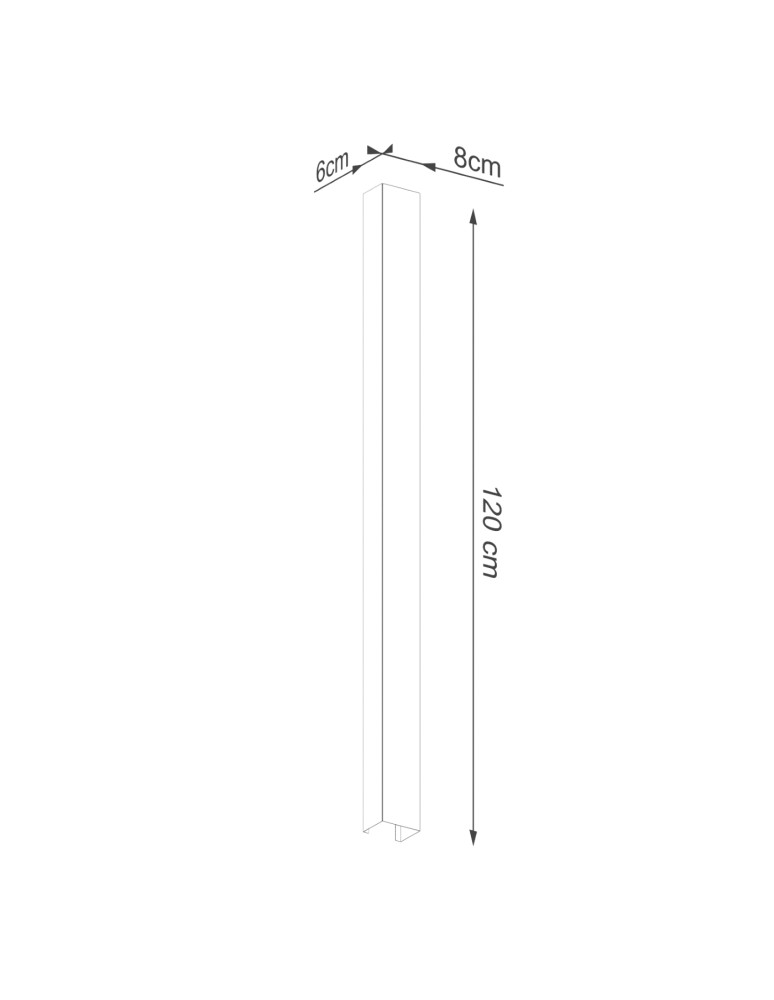 Designer wall lamps - Thoro Wall lamp FREYA 120 black TH.333 - product kolory-swiatla.pl 7