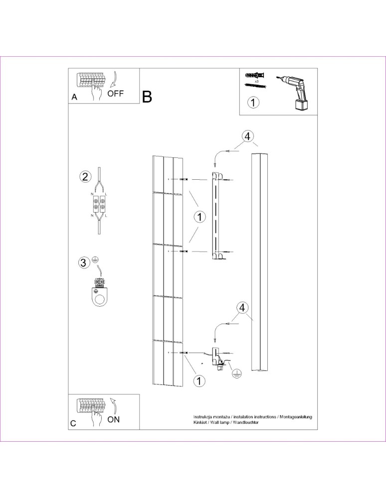 Designer wall lamps - Thoro Wall lamp FREYA 150 black TH.334 - product kolory-swiatla.pl 8