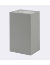 Norlys Lillehammer Wall lamp IP65 2xLED 7.1W 129lm 3000K Aluminum 1580AL