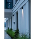 Outdoor wall lamps - Norlys Lillehammer Wall lamp IP65 2xLED 7.1W 129lm 3000K Aluminum 1580AL - product 2