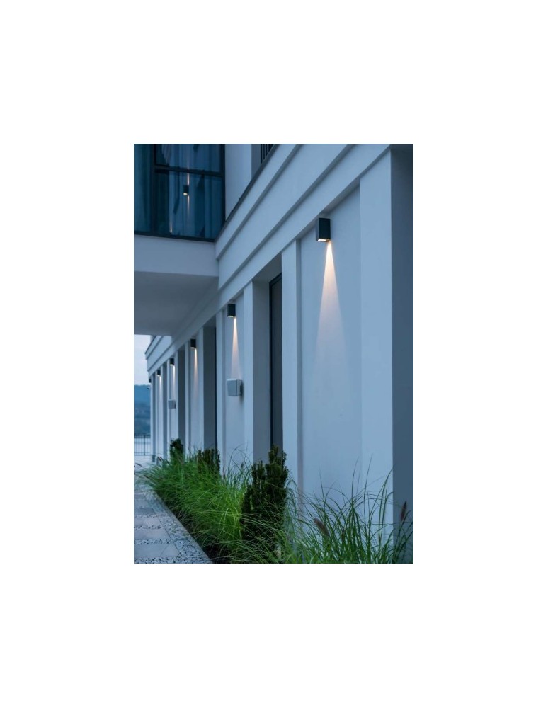 Outdoor wall lamps - Norlys Lillehammer Wall lamp IP65 2xLED 7.1W 129lm 3000K Aluminum 1580AL - product kolory-swiatla.pl 2