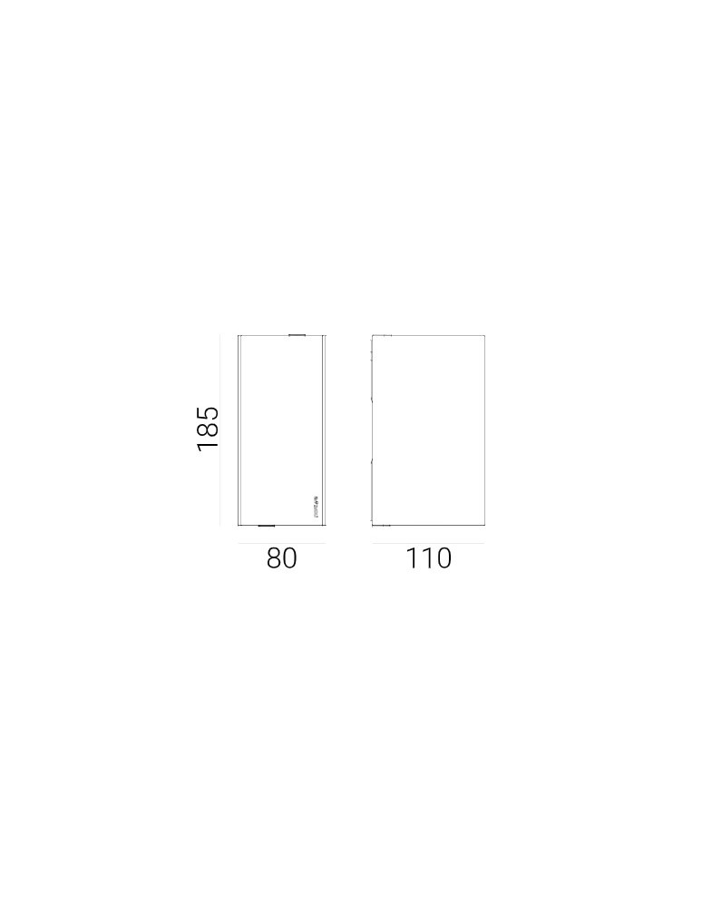 Outdoor wall lamps - Norlys Lillehammer Wall lamp IP65 2xLED 7.1W 129lm 3000K Aluminum 1580AL - product kolory-swiatla.pl 6