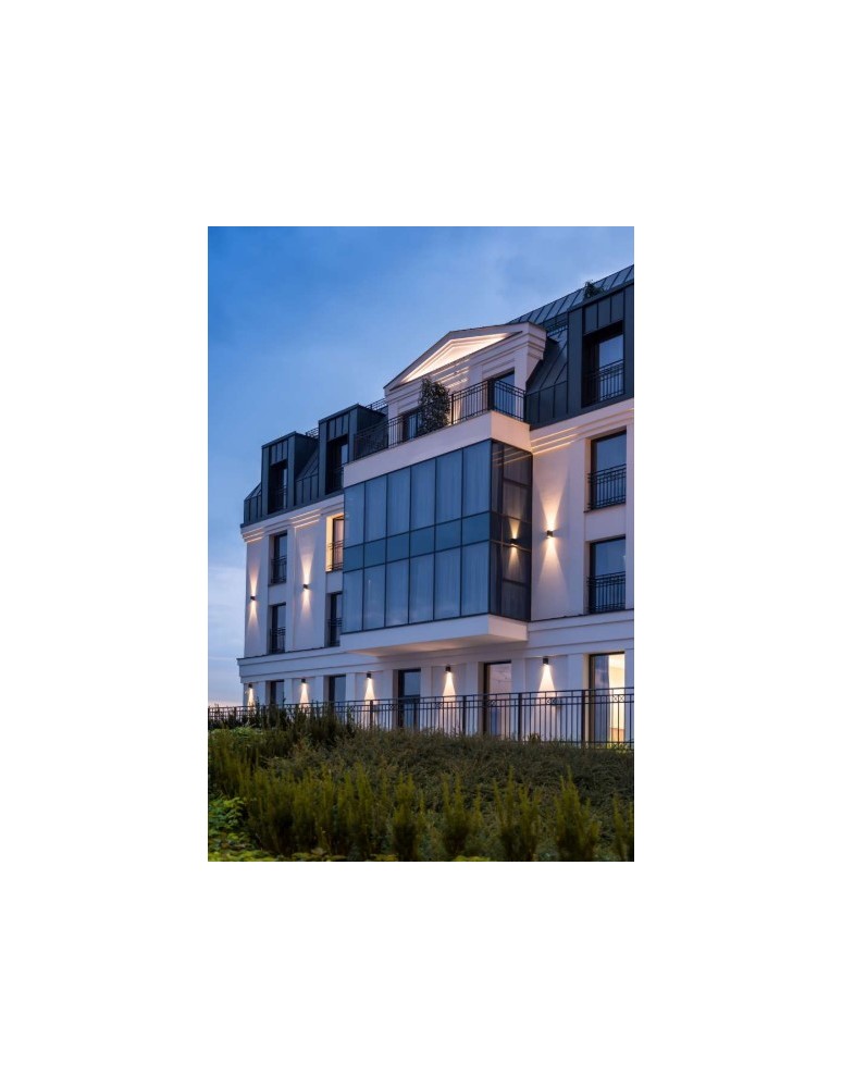 Outdoor wall lamps - Norlys Lillehammer Wall lamp IP65 2xLED 7.1W 129lm 3000K Aluminum 1580AL - product kolory-swiatla.pl 7