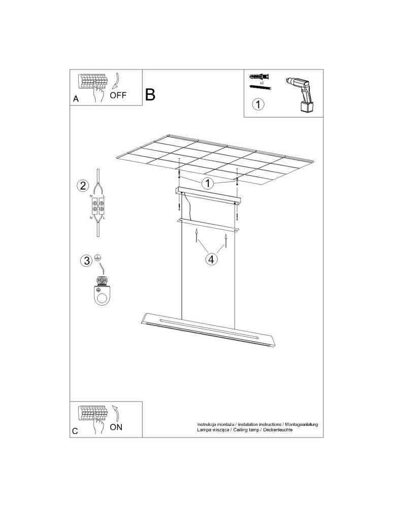 Pendant lamps over the island - Thoro SKOG 120 LED 3000K pendant lamp TH.347 - product kolory-swiatla.pl 10