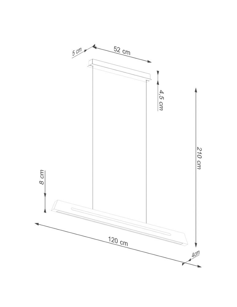 Pendant lamps over the island - Thoro SKOG 120 LED 4000K pendant lamp TH.348 - product kolory-swiatla.pl 9