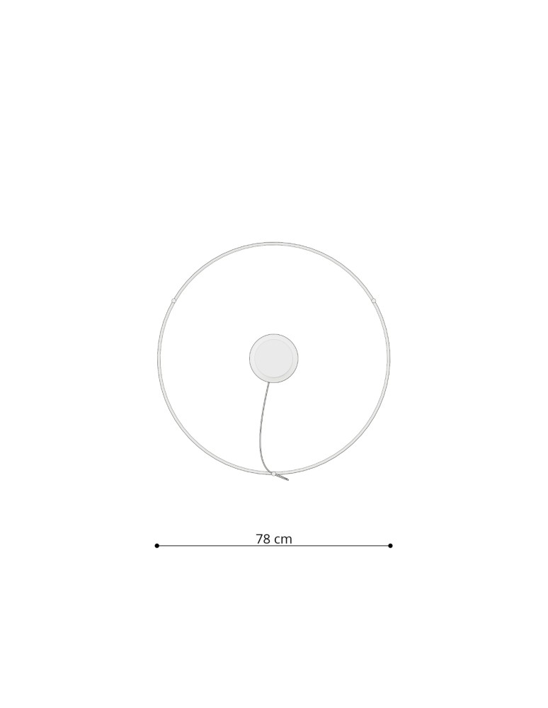 Pendant lamps circles - Thoro Chandelier RIO 78 beige LED 4000K TH.355 - product kolory-swiatla.pl 10