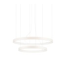 Pendant lamps circles - Thoro Chandelier RIO 2 55/78 beige LED 3000K TH.357 - product 1