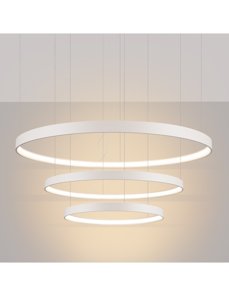 Pendant lamps circles - Thoro Chandelier RIO 3 55/78/110 beige LED 3000K TH.358 - product kolory-swiatla.pl 3
