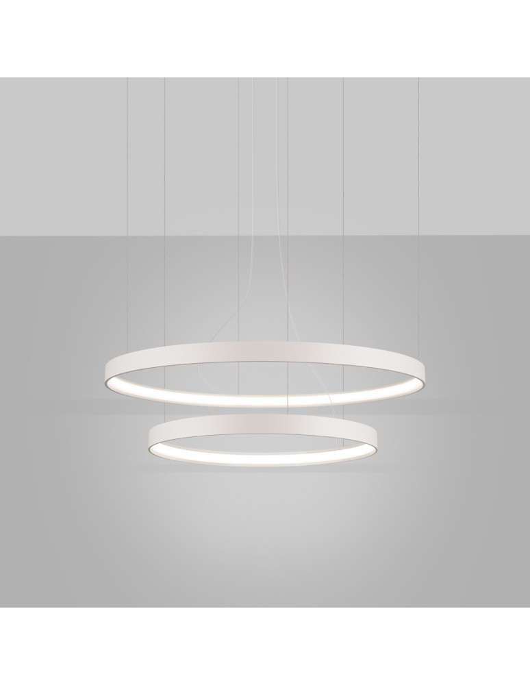 Pendant lamps circles - Thoro Chandelier RIO 2 55/78 beige LED 4000K TH.359 - product kolory-swiatla.pl 3