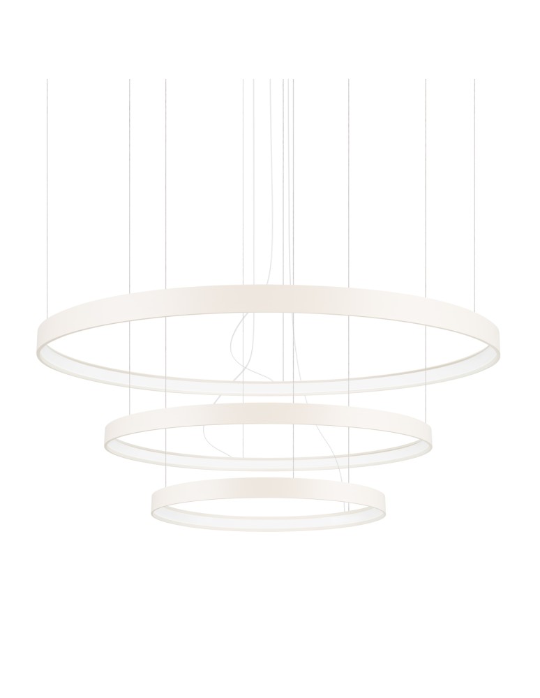 Pendant lamps circles - Thoro Chandelier RIO 3 55/78/110 beige LED 4000K TH.360 - product kolory-swiatla.pl 1