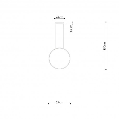 Thoro Lampa wisząca RIO 55 beżowa LED 3000K TH.361