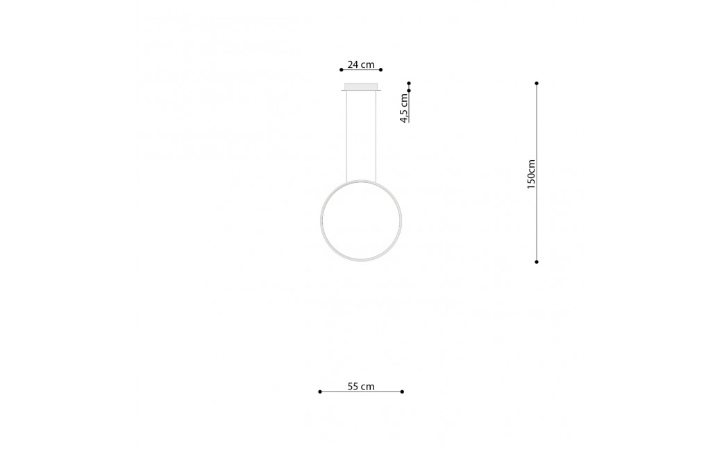 Thoro Lampa wisząca RIO 55 beżowa LED 3000K TH.361