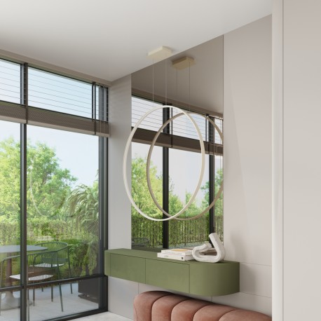 Thoro Lampa wisząca RIO 55 beżowa LED 3000K TH.361