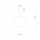 Thoro Lampa wisząca RIO 78 beżowa LED 3000K TH.362