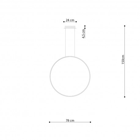 Thoro Lampa wisząca RIO 78 beżowa LED 3000K TH.362