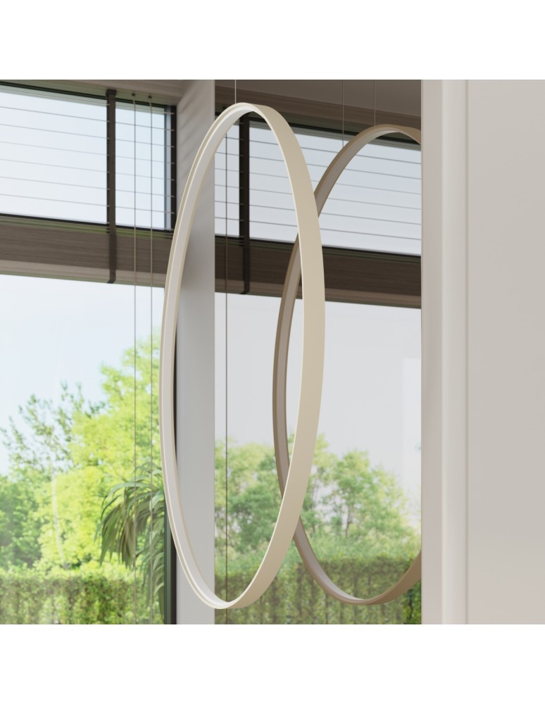 Pendant lamps circles - Thoro RIO 110 beige LED 3000K pendant lamp TH.363 - product kolory-swiatla.pl 15