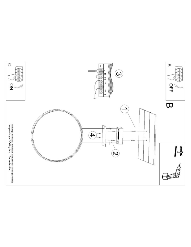 Pendant lamps circles - Thoro pendant lamp RIO 110 beige LED 4000K TH.366 - product kolory-swiatla.pl 11