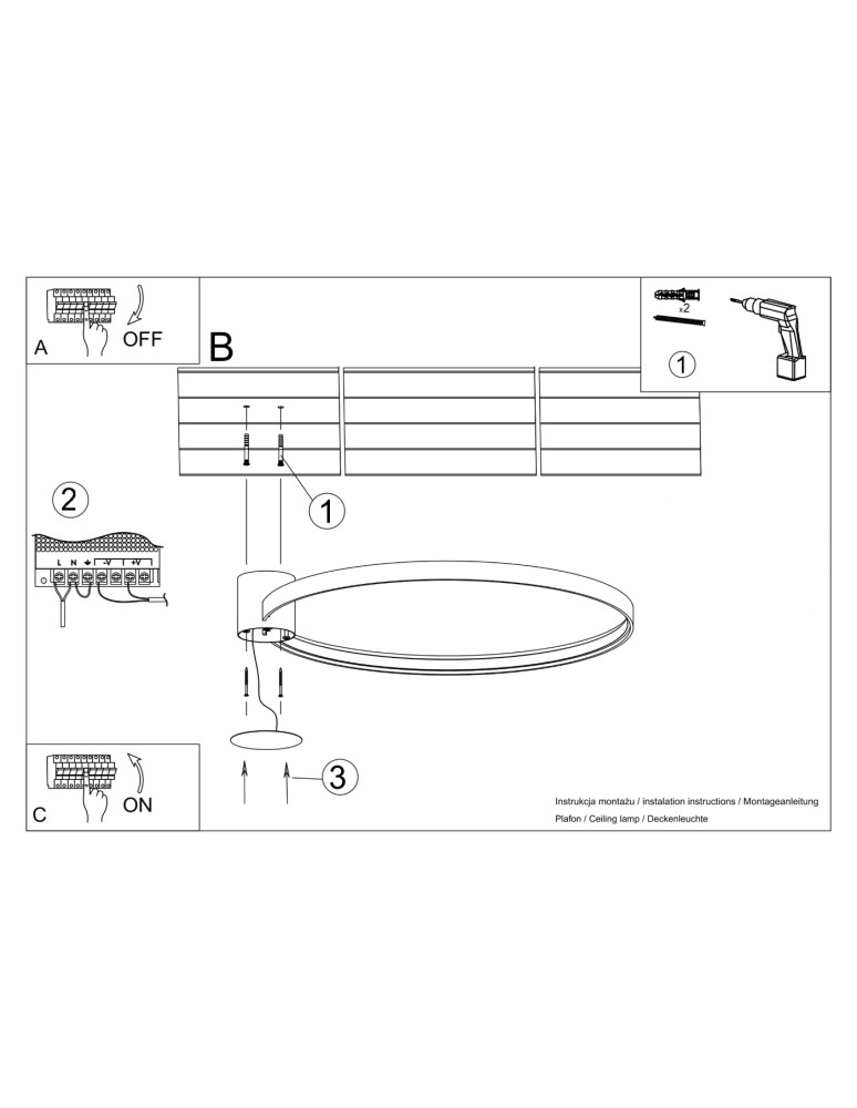 Ring ceiling lamps - Thoro Plafond RIO 55 beige LED 3000K TH.367 - product kolory-swiatla.pl 11