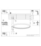 Ring ceiling lamps - Thoro Plafond RIO 110 beige LED 4000K TH.372 - product 11