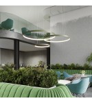 Pendant lamps circles - Thoro Chandelier RIO 55 green olive LED 3000K TH.373 - product 13