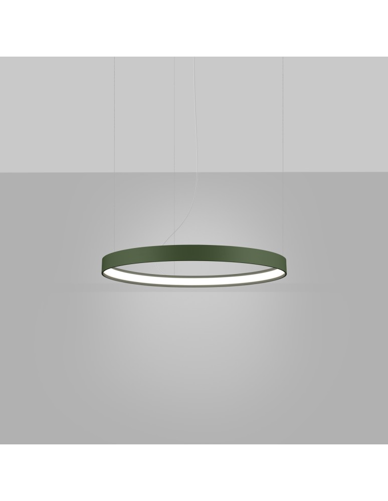 Pendant lamps circles - Thoro Chandelier RIO 55 green olive LED 4000K TH.376 - product kolory-swiatla.pl 3