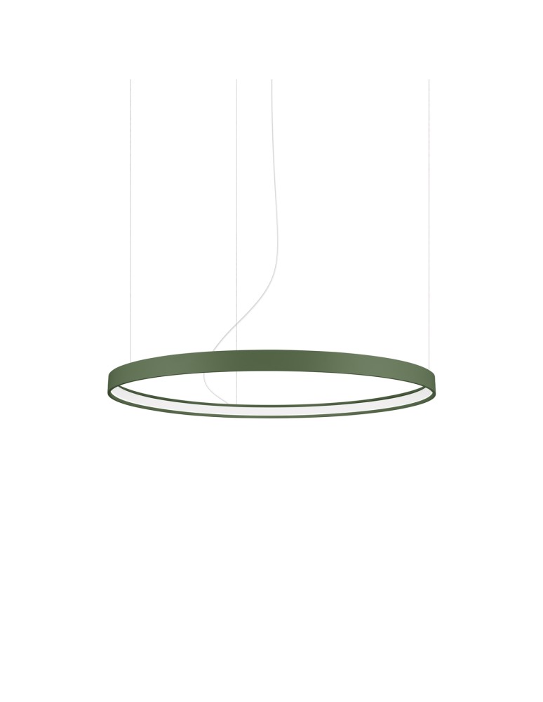 Pendant lamps circles - Thoro Chandelier RIO 78 green olive LED 4000K TH.377 - product kolory-swiatla.pl 1