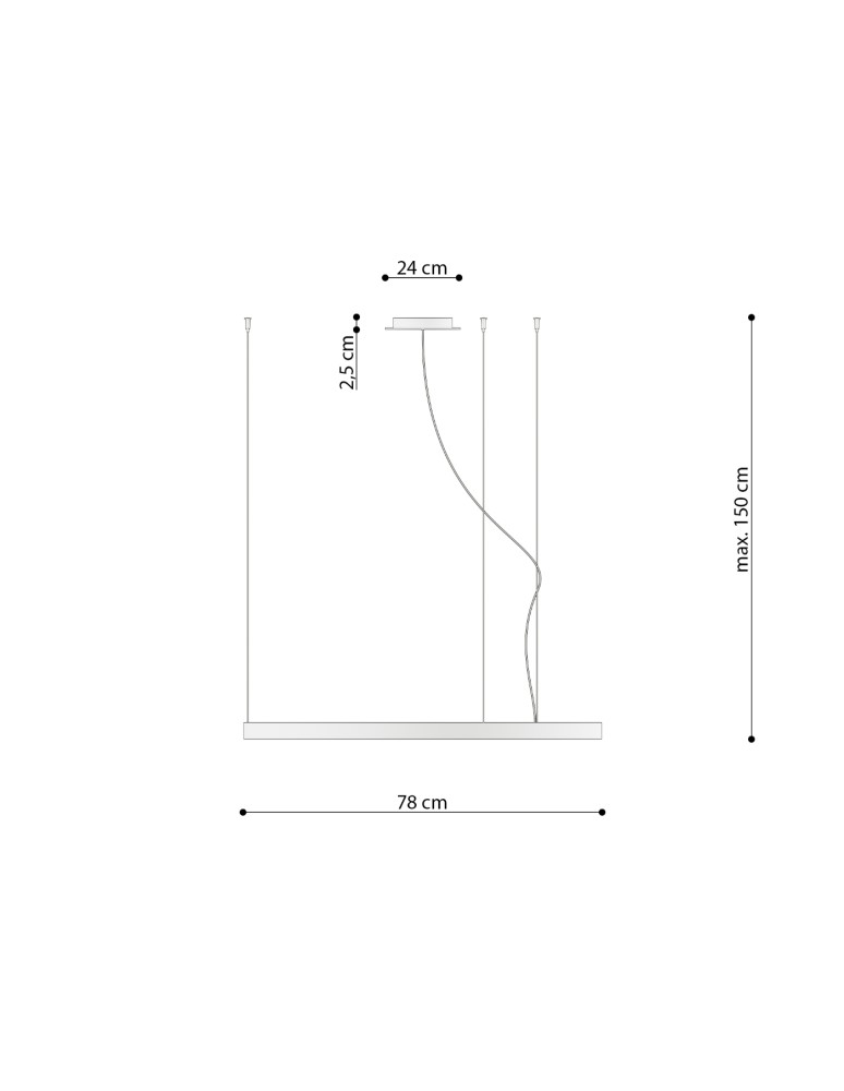 Pendant lamps circles - Thoro Chandelier RIO 78 green olive LED 4000K TH.377 - product kolory-swiatla.pl 8
