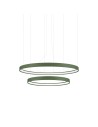 Thoro Chandelier RIO 2 55/78 green olive LED 3000K TH.379