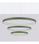 Pendant lamps circles - Thoro Chandelier RIO 3 55/78/110 green olive LED 3000K TH.380 - product 2
