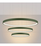 Pendant lamps circles - Thoro Chandelier RIO 3 55/78/110 green olive LED 3000K TH.380 - product 3