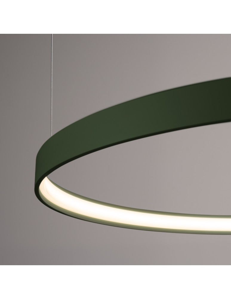 Pendant lamps circles - Thoro Chandelier RIO 3 55/78/110 green olive LED 3000K TH.380 - product kolory-swiatla.pl 5