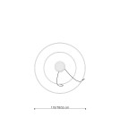 Pendant lamps circles - Thoro Chandelier RIO 2 55/78 green olive LED 4000K TH.381 - product 9